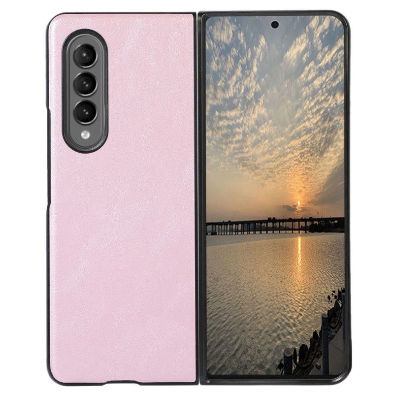 Cover Samsung Galaxy Z Fold 4 Klassisk Kunstlædertekstur