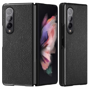 Cover Samsung Galaxy Z Fold 4 Litchi Coated Kunstlæder