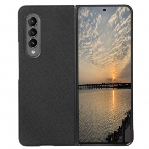 Cover Samsung Galaxy Z Fold 4 Twill Imiteret Lædertekstur