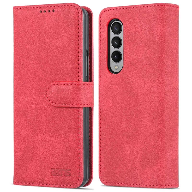 Flip Cover Samsung Galaxy Z Fold 4 Punge Etui Azns Søm Tegnebog