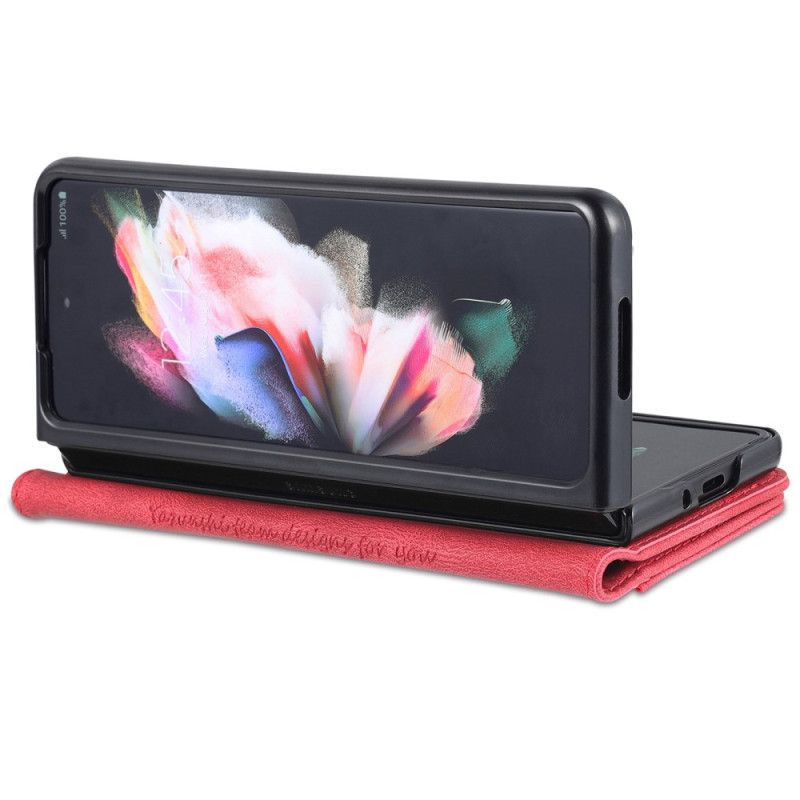 Flip Cover Samsung Galaxy Z Fold 4 Punge Etui Azns Søm Tegnebog