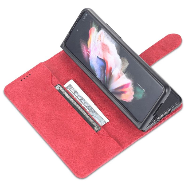 Flip Cover Samsung Galaxy Z Fold 4 Punge Etui Azns Søm Tegnebog