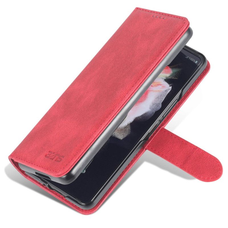 Flip Cover Samsung Galaxy Z Fold 4 Punge Etui Azns Søm Tegnebog