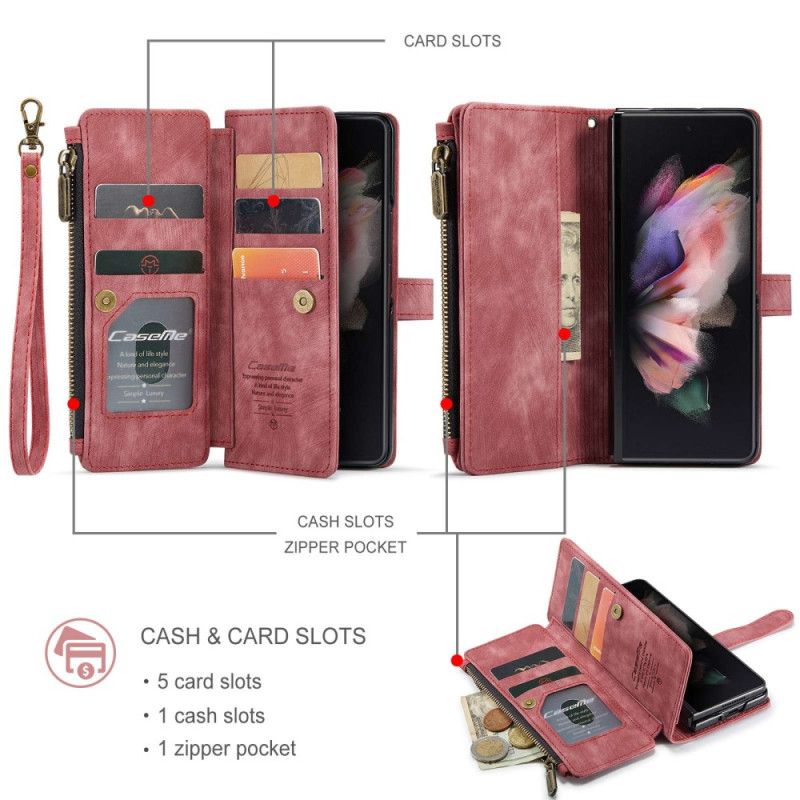 Flip Cover Samsung Galaxy Z Fold 4 Punge Etui Caseme Series C30 Tegnebog