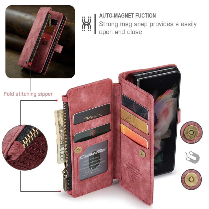 Flip Cover Samsung Galaxy Z Fold 4 Punge Etui Caseme Series C30 Tegnebog