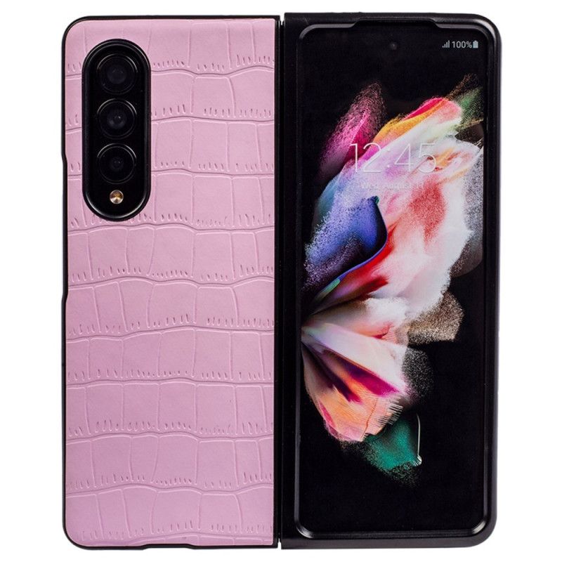 Mobilcover Samsung Galaxy Z Fold 4 Croc Præget