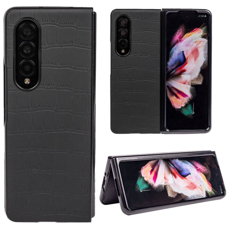 Mobilcover Samsung Galaxy Z Fold 4 Croc Præget