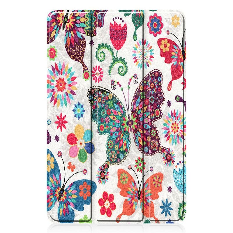 Cover Huawei MatePad Pro Retro Sommerfugle Og Blomster