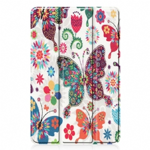 Cover Huawei MatePad Pro Retro Sommerfugle Og Blomster