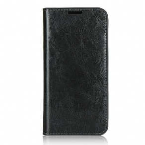 Cover Samsung Galaxy A41 Flip Cover Ægte Læder