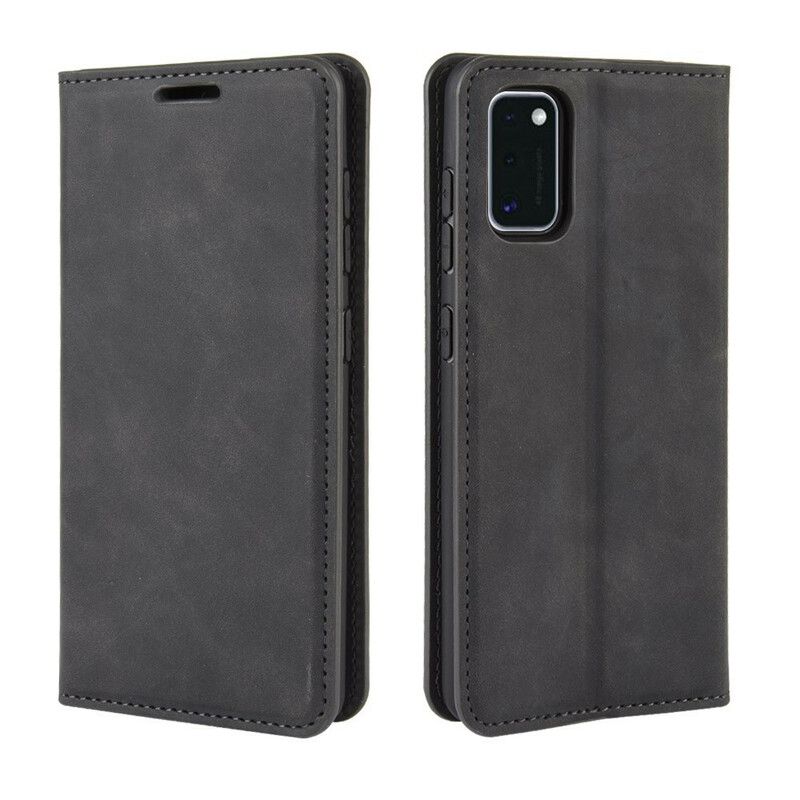 Cover Samsung Galaxy A41 Flip Cover Blødt Lædereffekt