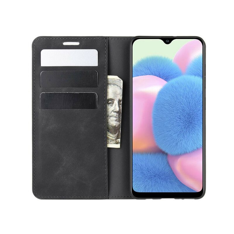 Cover Samsung Galaxy A41 Flip Cover Blødt Lædereffekt