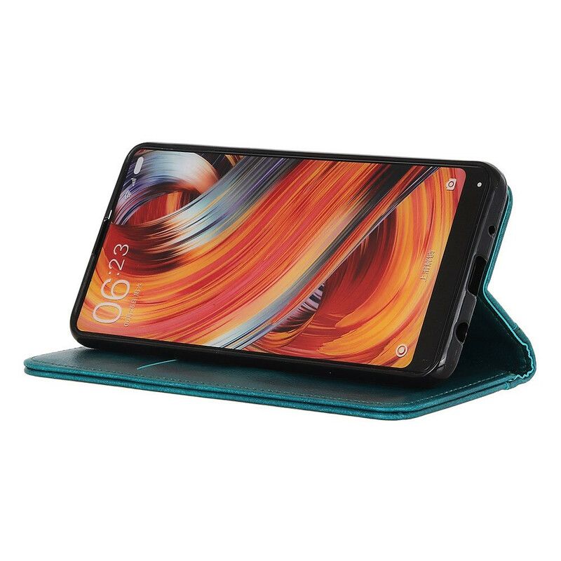 Cover Samsung Galaxy A41 Flip Cover Klassisk Split Litchi Læder