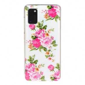 Cover Samsung Galaxy A41 Fluorescerende Liberty-blomster