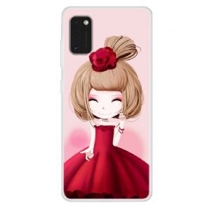 Cover Samsung Galaxy A41 Manga Lady