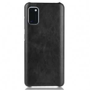 Cover Samsung Galaxy A41 Performance Litchi-lædereffekt