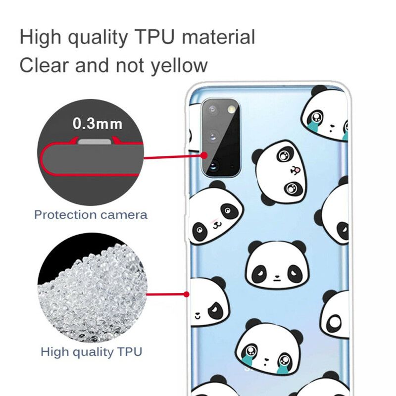 Cover Samsung Galaxy A41 Transparente Sentimentale Pandaer