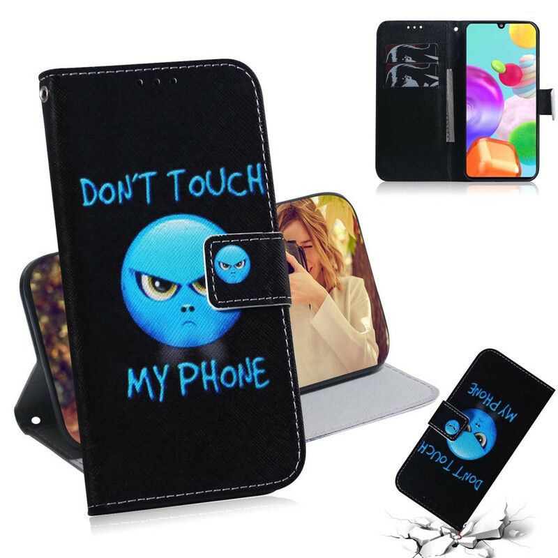 Flip Cover Samsung Galaxy A41 Emoji-telefon