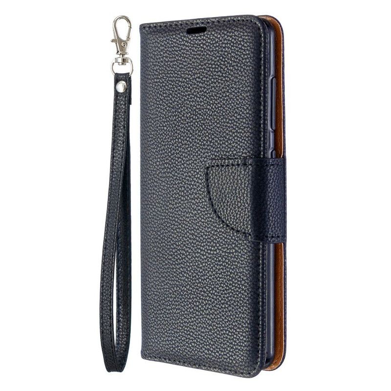 Flip Cover Samsung Galaxy A41 Læder Cover Litchi Flap Skrå