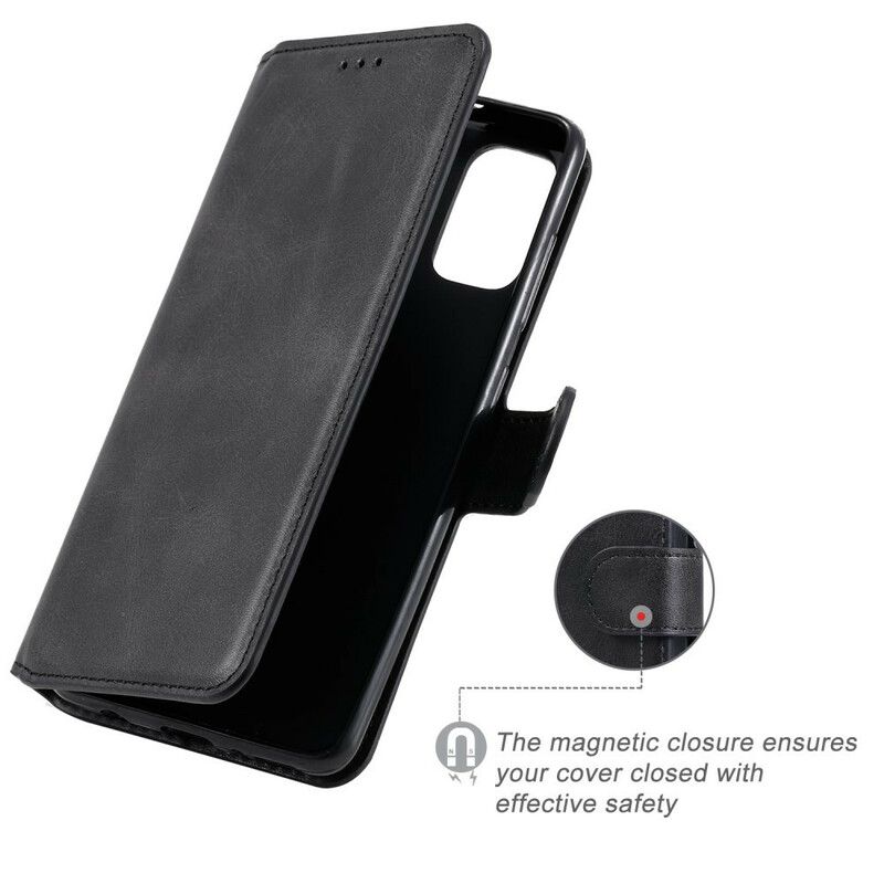 Flip Cover Samsung Galaxy A41 Lædereffektfarve