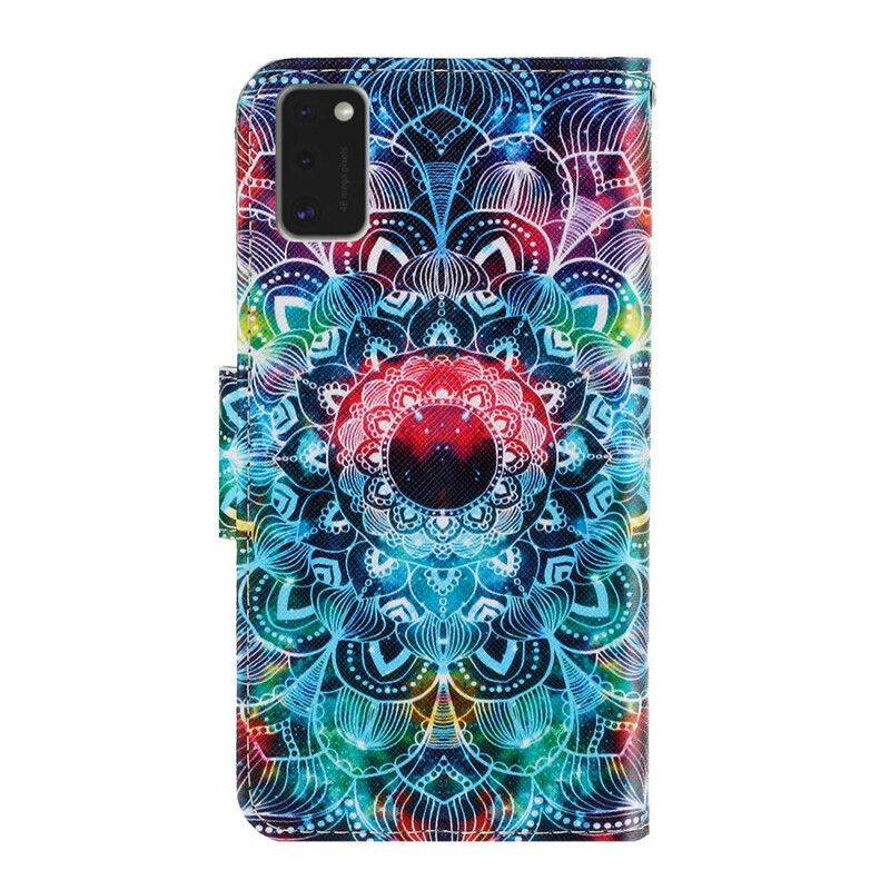 Flip Cover Samsung Galaxy A41 Med Snor Flashy Strappy Mandala