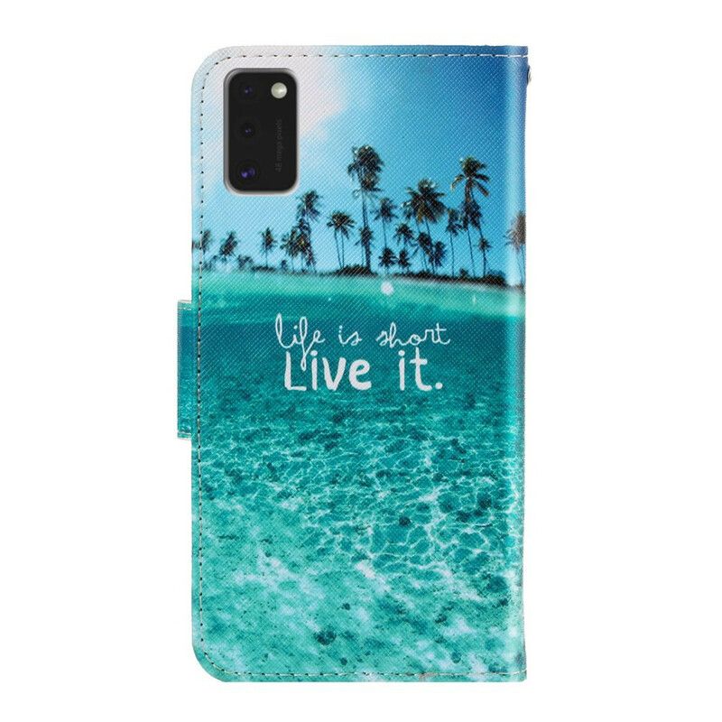 Flip Cover Samsung Galaxy A41 Med Snor Lev Det Strappy