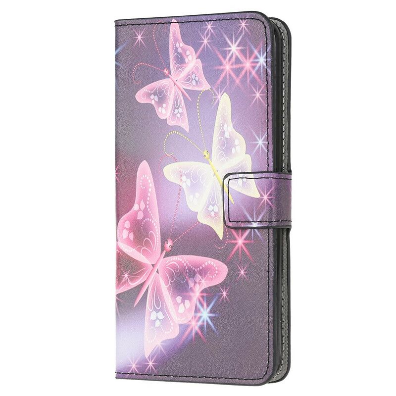 Flip Cover Samsung Galaxy A41 Sommerfugle Og Blomster