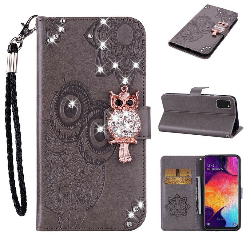 Flip Cover Samsung Galaxy A41 Ugle Mandala Og Charm