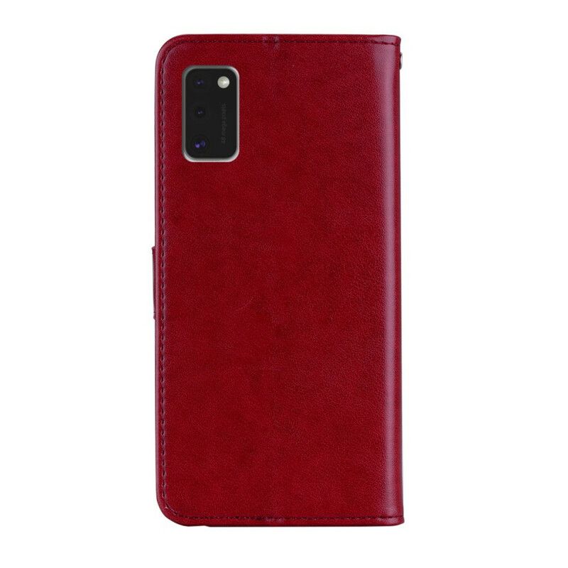 Flip Cover Samsung Galaxy A41 Uglemandala Og Snor