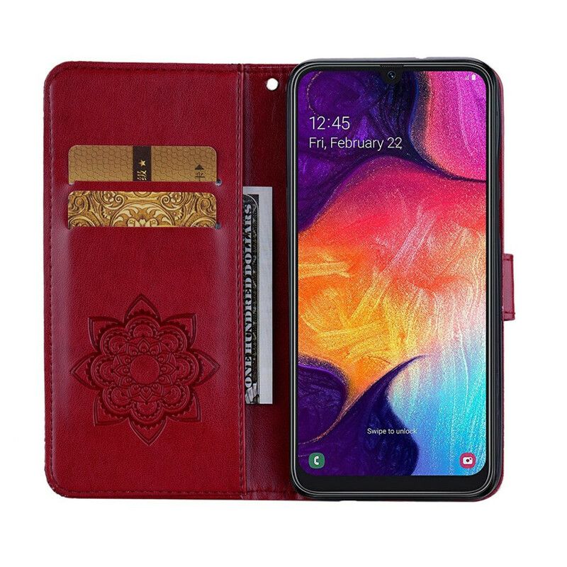 Flip Cover Samsung Galaxy A41 Uglemandala Og Snor