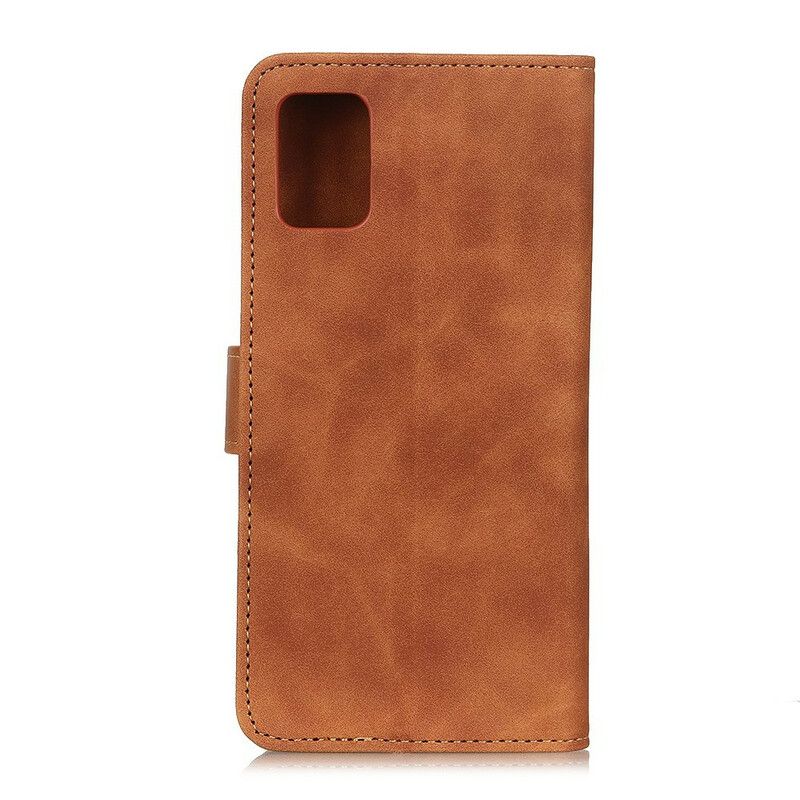 Flip Cover Samsung Galaxy A41 Vintage Khazneh Lædereffekt