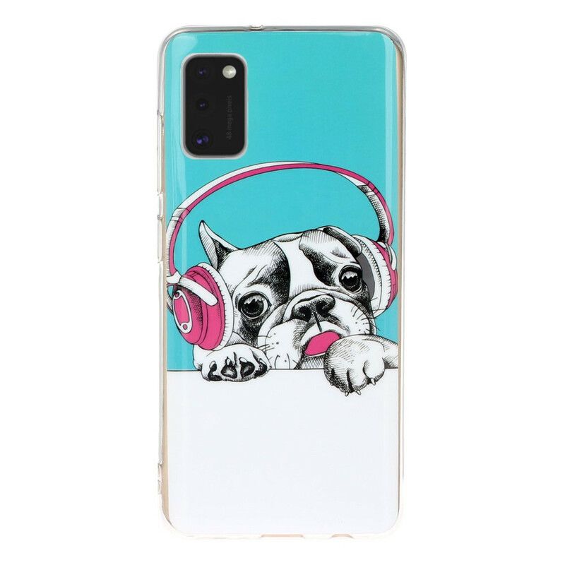 Mobilcover Samsung Galaxy A41 Fluorescerende Hund