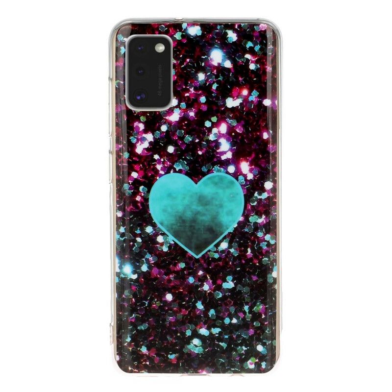 Mobilcover Samsung Galaxy A41 Glitrer Marmor