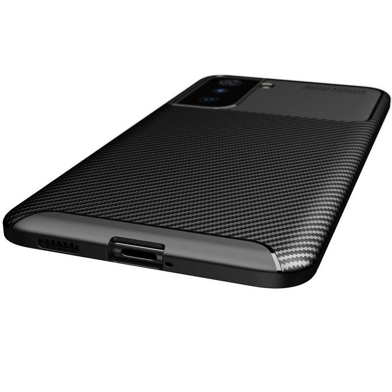 Cover Samsung Galaxy S21 5G Fleksibel Kulfibertekstur