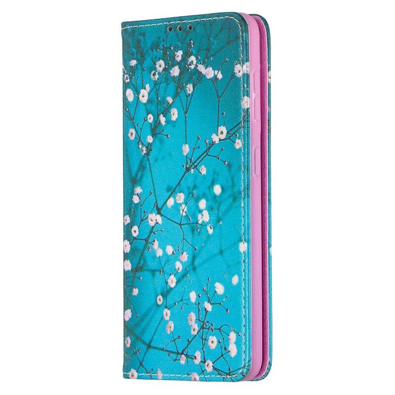 Cover Samsung Galaxy S21 5G Flip Cover Blomstrende Grene