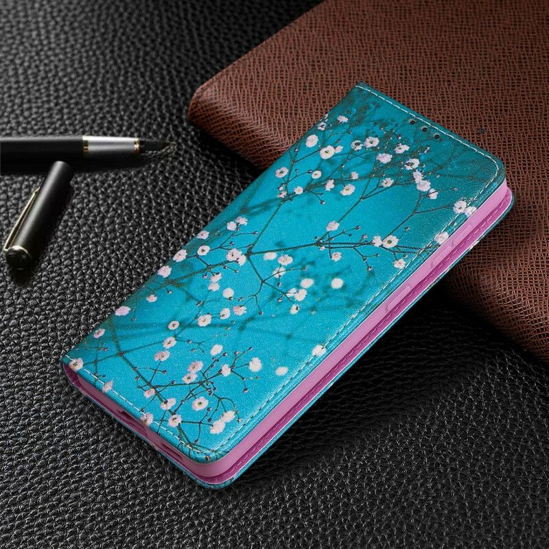 Cover Samsung Galaxy S21 5G Flip Cover Blomstrende Grene