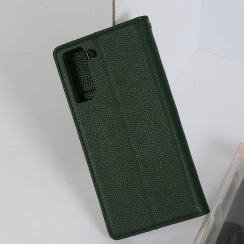 Cover Samsung Galaxy S21 5G Flip Cover Hanman Lædereffekt