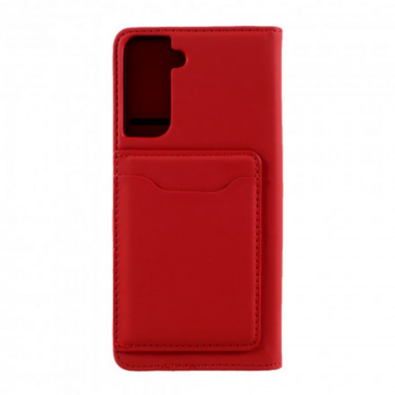 Cover Samsung Galaxy S21 5G Flip Cover Støttekortholder