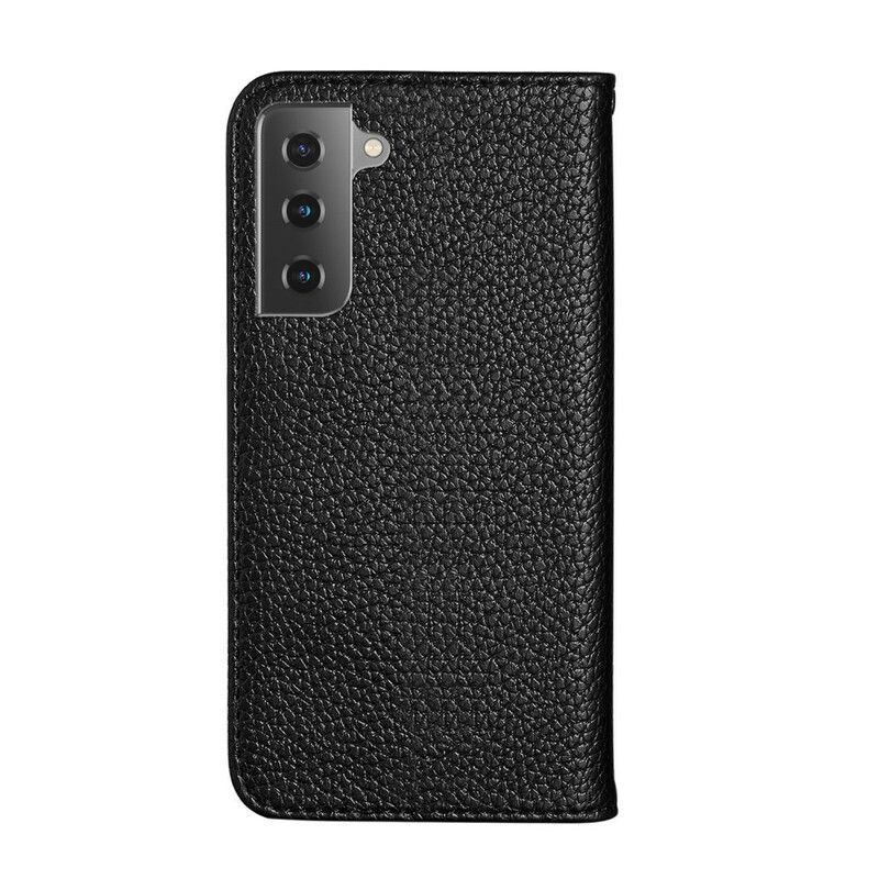 Cover Samsung Galaxy S21 5G Flip Cover Ultra Chic Litchi Imiteret Læder