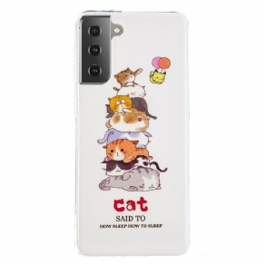 Cover Samsung Galaxy S21 5G Fluorescerende Katte