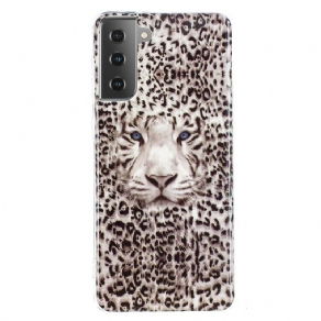 Cover Samsung Galaxy S21 5G Fluorescerende Leopard