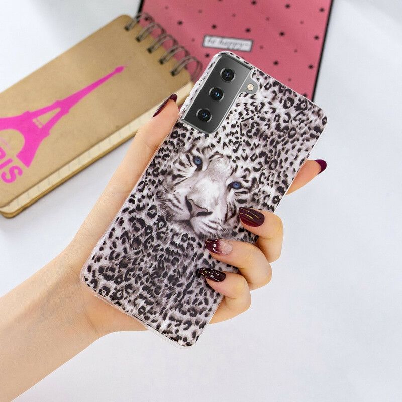 Cover Samsung Galaxy S21 5G Fluorescerende Leopard