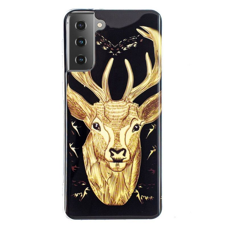 Cover Samsung Galaxy S21 5G Fluorescerende Majestic Stag