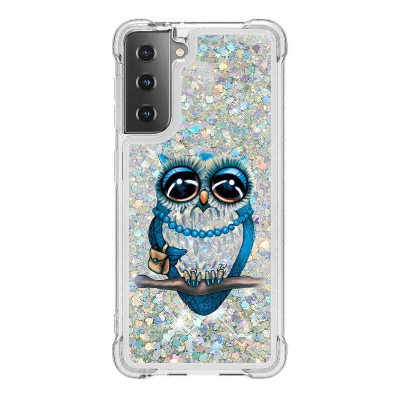 Cover Samsung Galaxy S21 5G Frøken Glitterugle