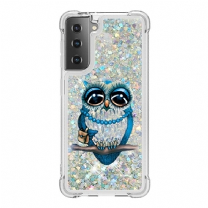 Cover Samsung Galaxy S21 5G Frøken Glitterugle