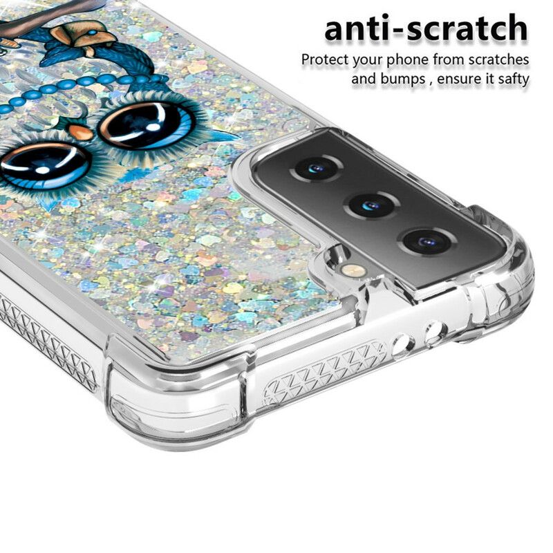 Cover Samsung Galaxy S21 5G Frøken Glitterugle