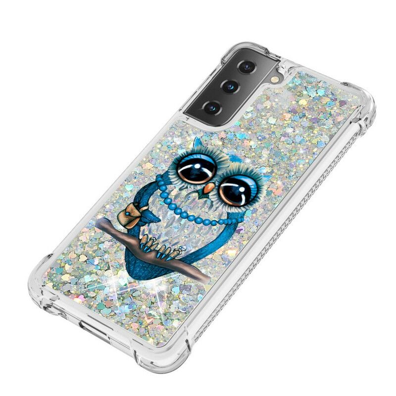 Cover Samsung Galaxy S21 5G Frøken Glitterugle