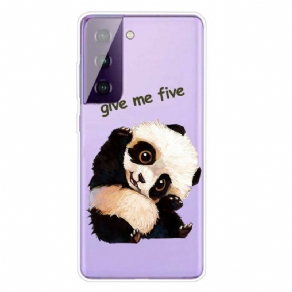 Cover Samsung Galaxy S21 5G Panda Giv Mig Fem