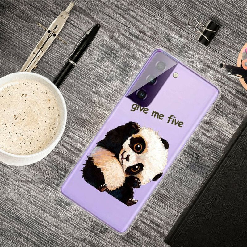 Cover Samsung Galaxy S21 5G Panda Giv Mig Fem