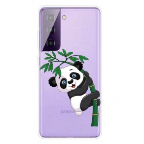 Cover Samsung Galaxy S21 5G Panda På Bambus